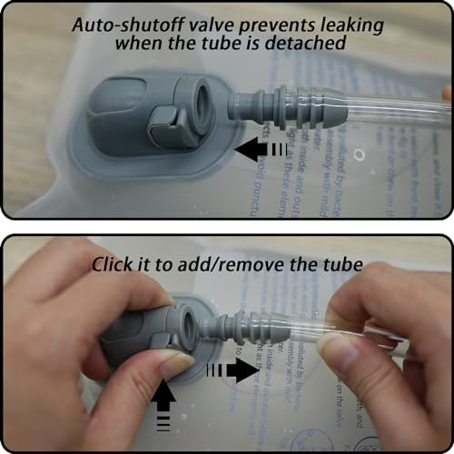 Hydration Bladder 1.5L-2L-3L,Leak Proof Water Reservoir, BPA Free Military Water Storage Bladder Bag Hydration Pack Replacement Easy Clean for Bicycling Hiking Camping Hunting Running - Image 5