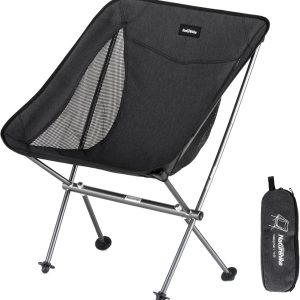 Naturehike YL05 Camping Chair, Ultralight Portable Camp Chair with Storage Bag, Compact Folding Beach Chair for Backpacking Hiking Fishing Picnic