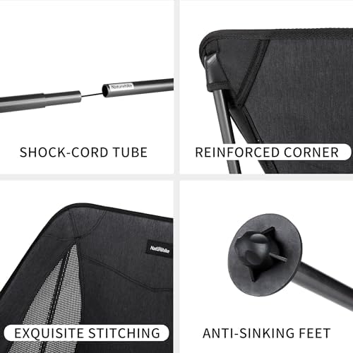 Naturehike YL05 Camping Chair, Ultralight Portable Camp Chair with Storage Bag, Compact Folding Beach Chair for Backpacking Hiking Fishing Picnic - Image 7